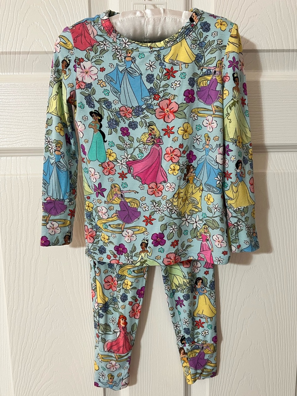 Posh Peanut Disney Princesses Classic Pajama Set, 2T (OG Disney Princess)